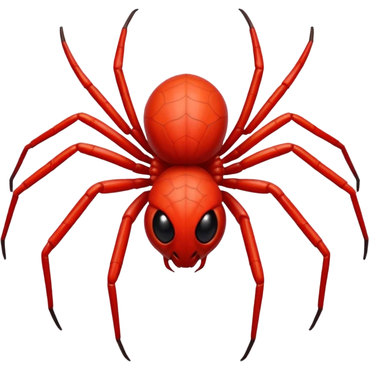 The red thread  weaver spider emoji