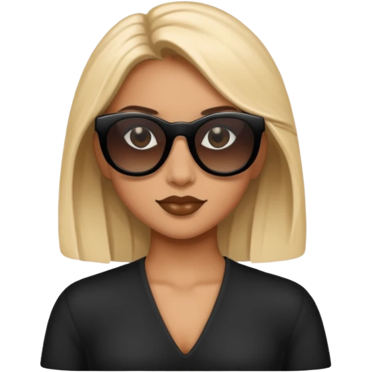 sabrina wear black sun glasses emoji