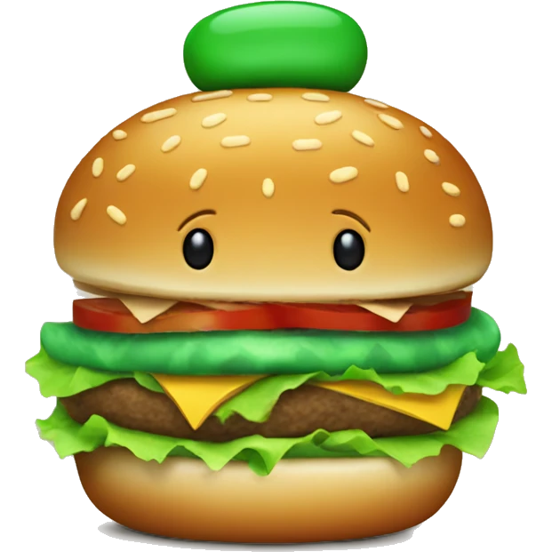 hamburger with a green bun emoji