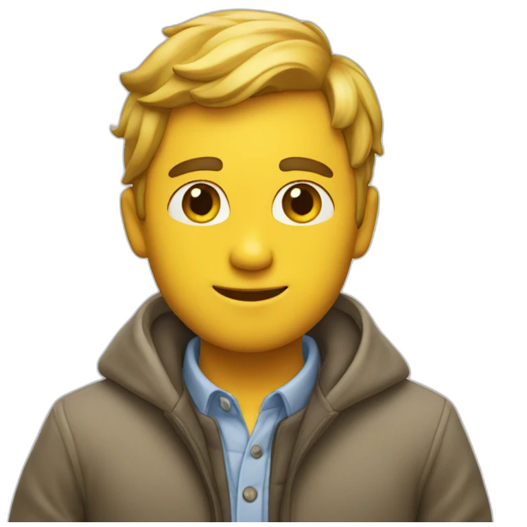 A man dressed in freshness emoji