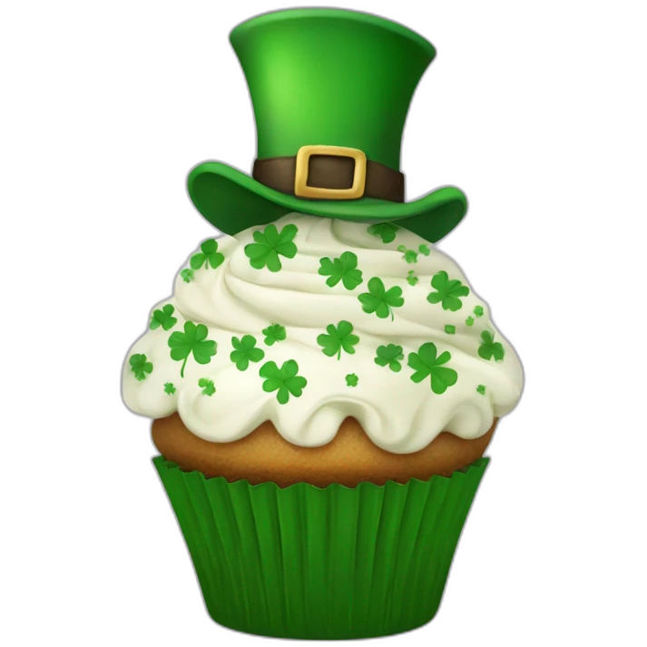 st patric day cupcake emoji