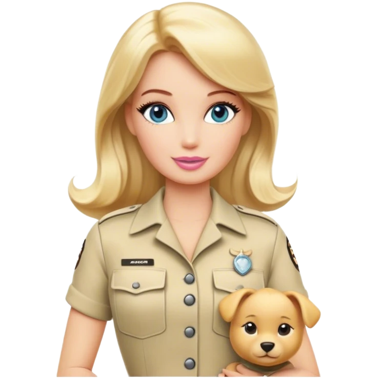 Zookeeper blonde barbie   emoji