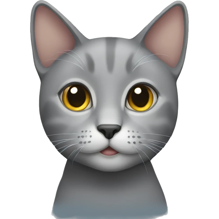 Grey cat  emoji