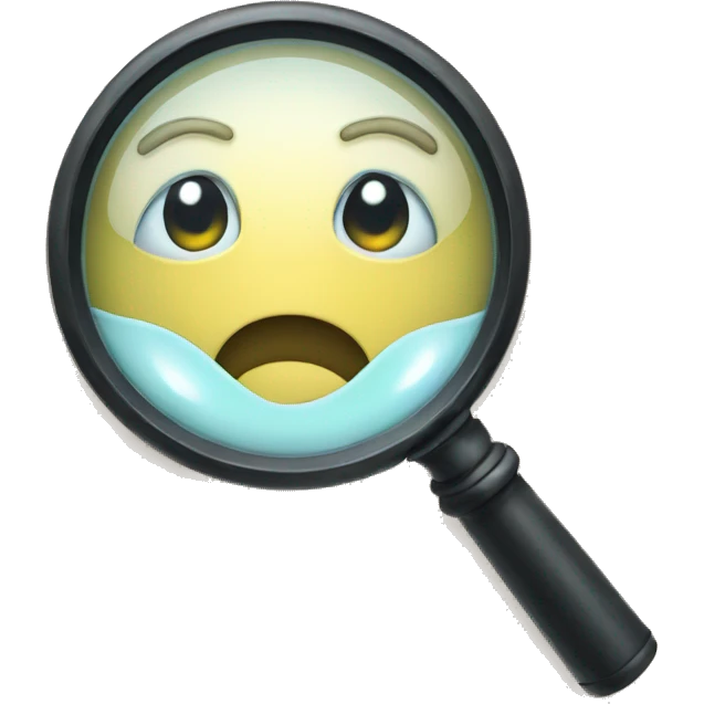 magnifying glass emoji