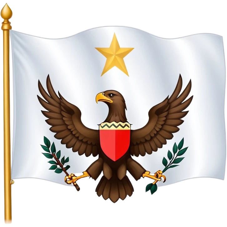 Flagge mit Adler Aramäisch  emoji