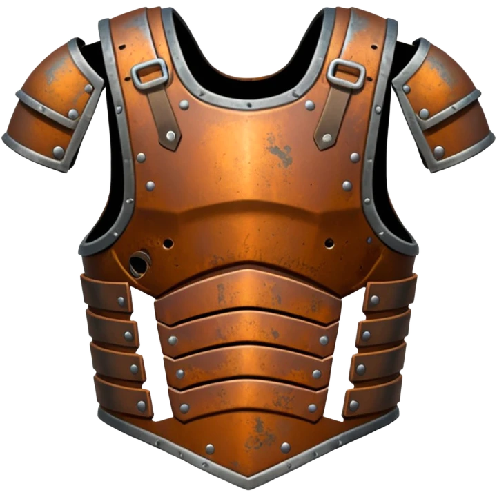 Rusted warrior body armor emoji