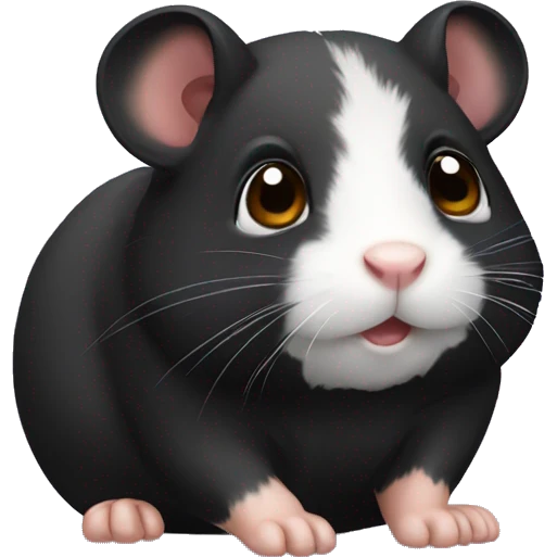 black hamster emoji