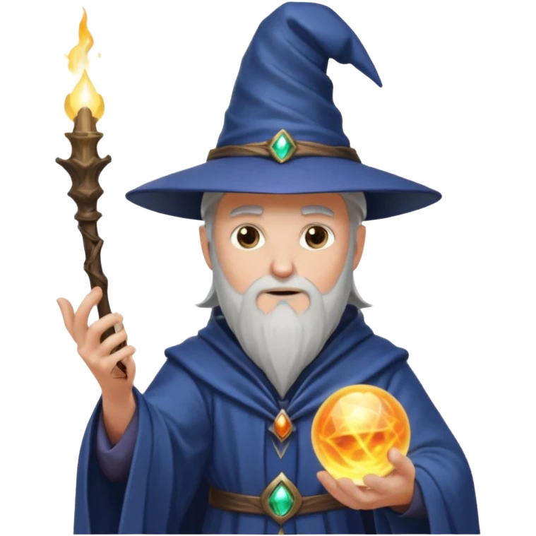 a wizard working hard emoji
