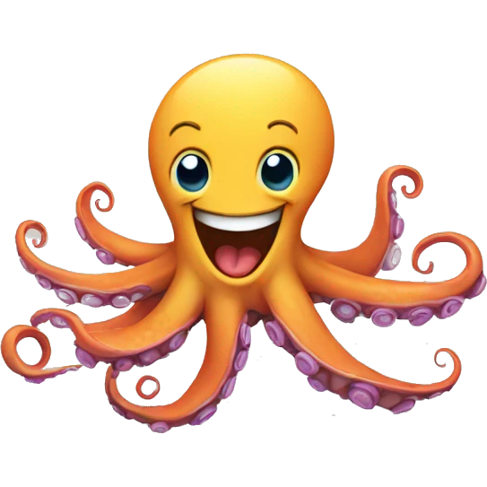 laughing octopus emoji
