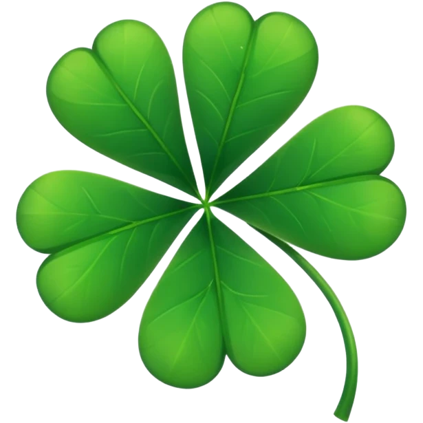 Make a Emoji of five leaf clover only not the lipstick only the 5 leaf clover emoji