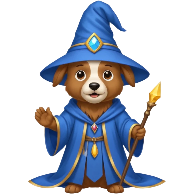 Dog wizard emoji