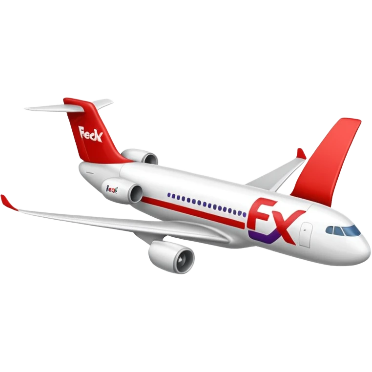 FedEx airplane emoji
