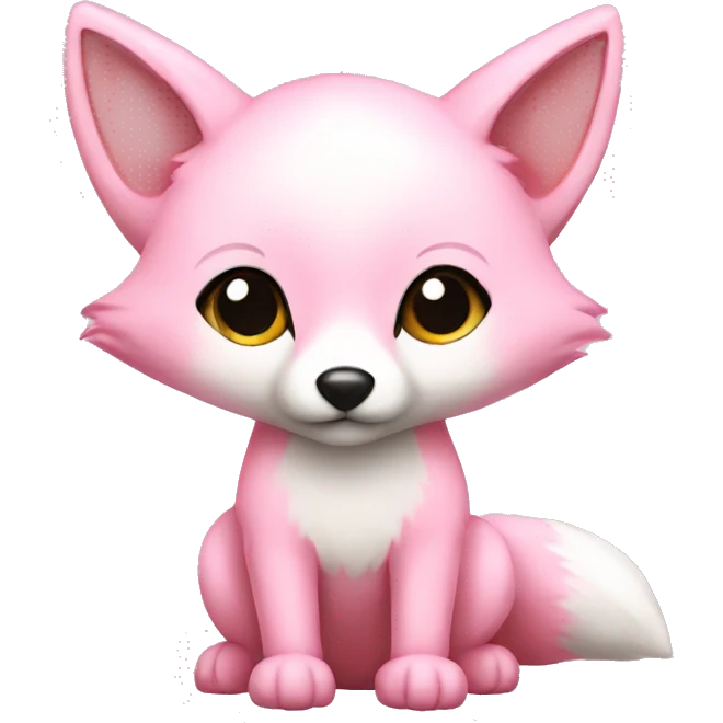 Baby pink fox emoji