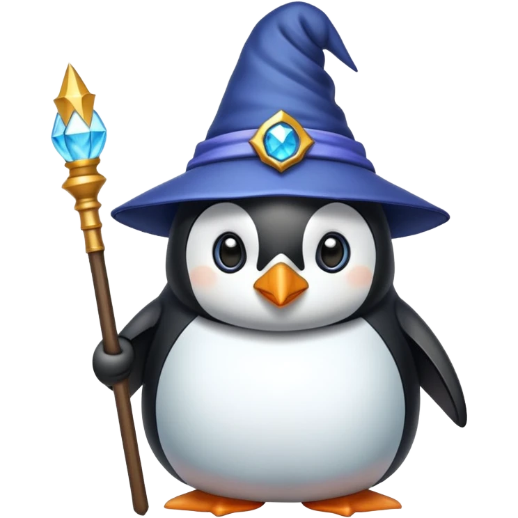 Penguin Wizard emoji