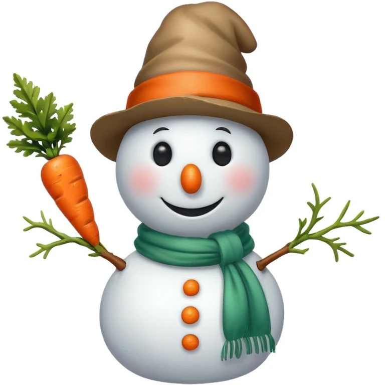 Mad snowman emoji