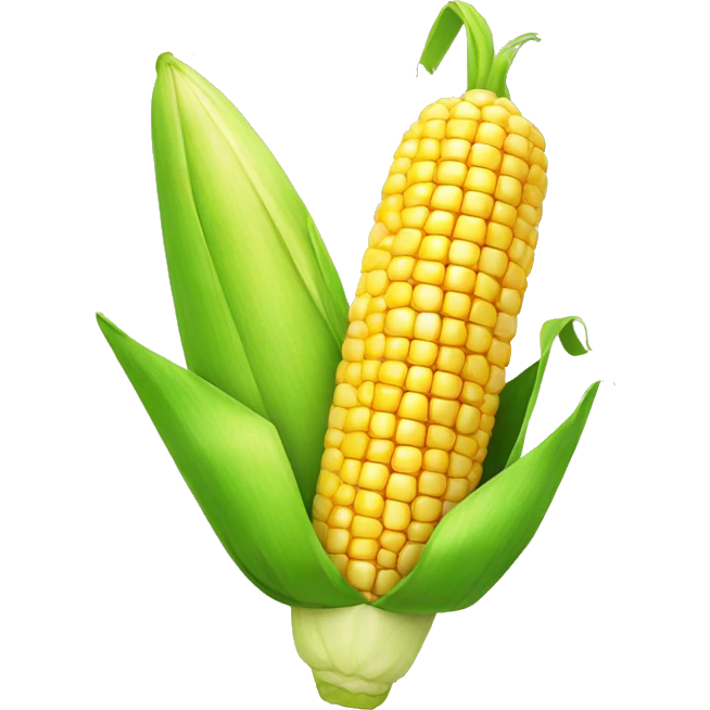 corn on the cob with face emoji