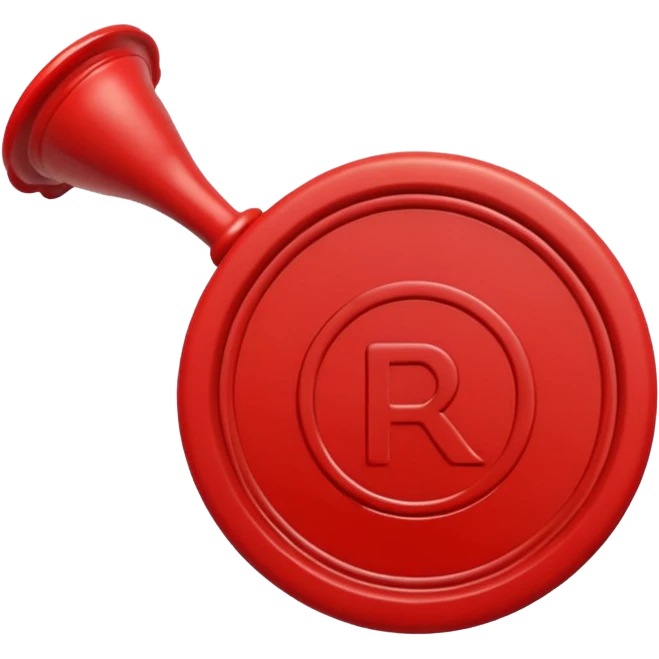 RB with a red theme with a wax stamp theme emoji
