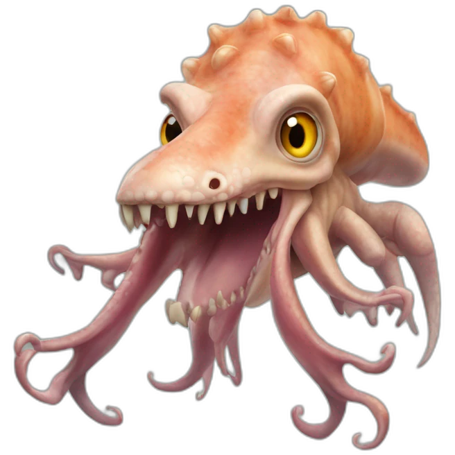 tyrannosaurus rex squid emoji