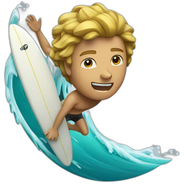 big wave surfer emoji