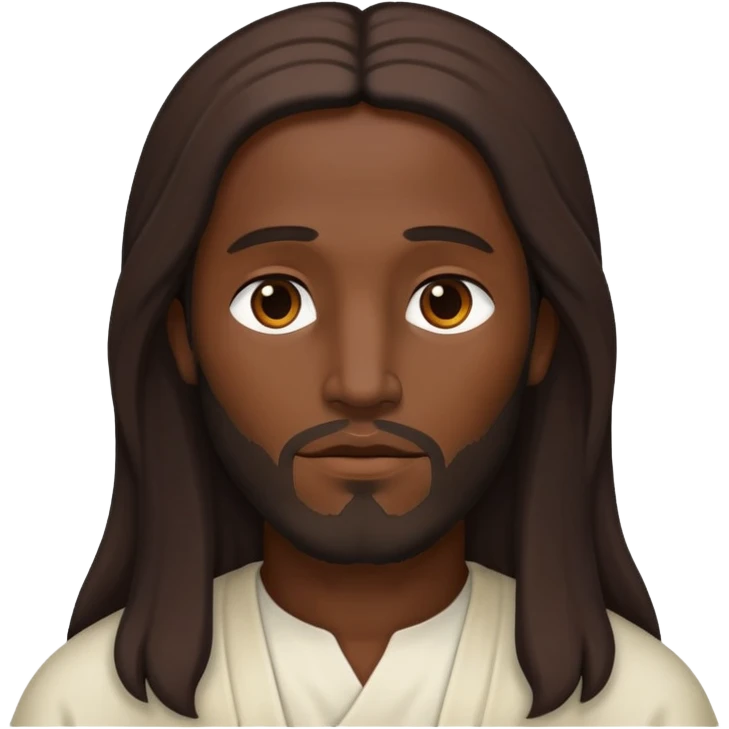 Dark skin christ alive emoji