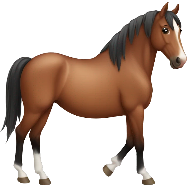 Horse with hearts emoji