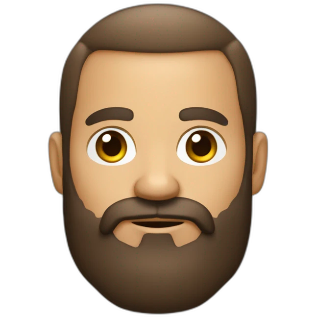 homme brun barbu qui joue à la Xbox emoji