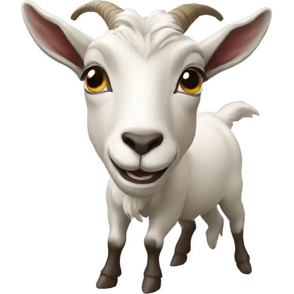 a bucking goat emoji