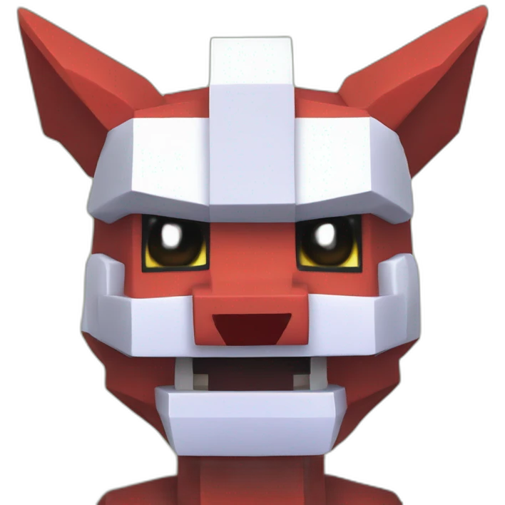 Pixelmon Minecraft Head Skin Reddragon emoji