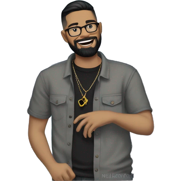 charismatic singer holding microphone emoji