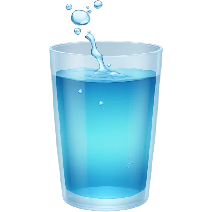 Vaso de agua emoji