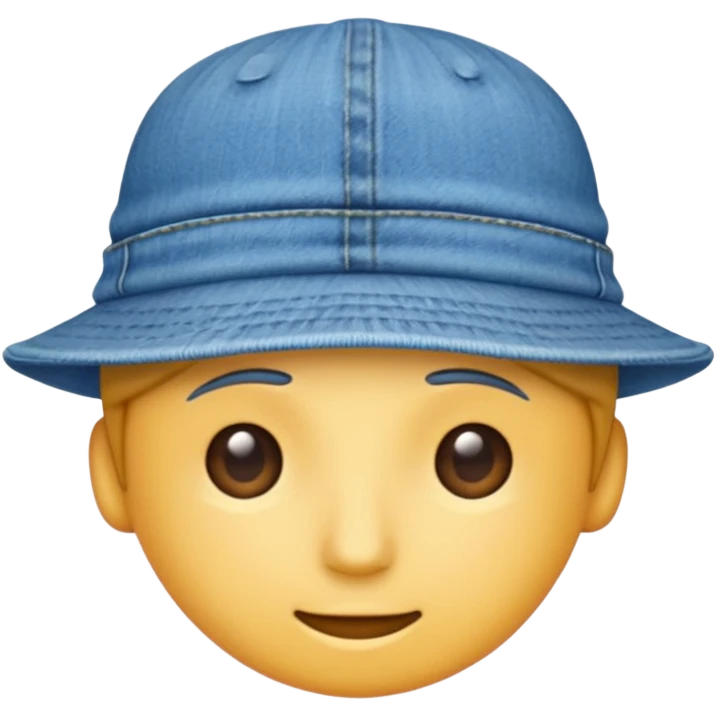 Джинсовая синяя панамка без головы emoji
