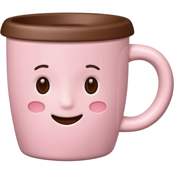 light pink coffee cup emoji