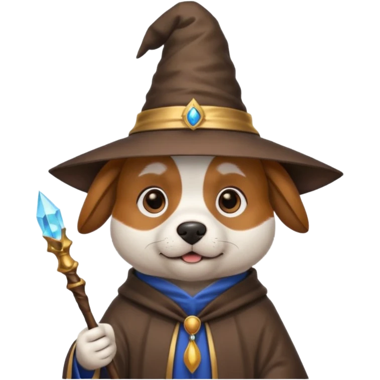 Dog wizard emoji