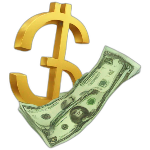 money floating emoji