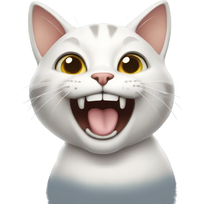 cat pointing at camera laughing  emoji