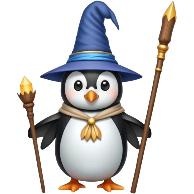 Penguin Wizard emoji