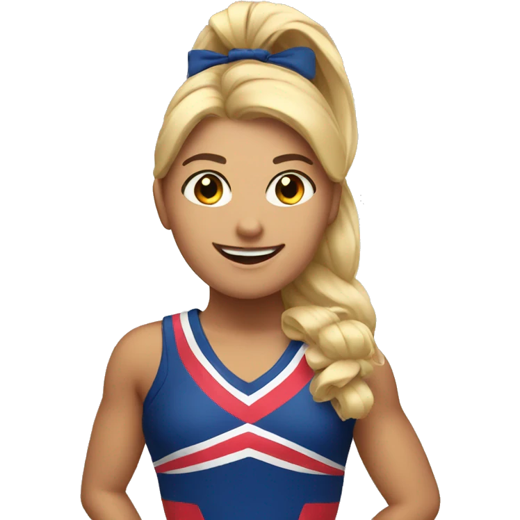 A cheerleader emoji