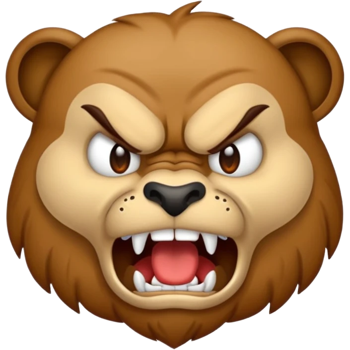 💩🦁 Angry Growling Emoji  emoji
