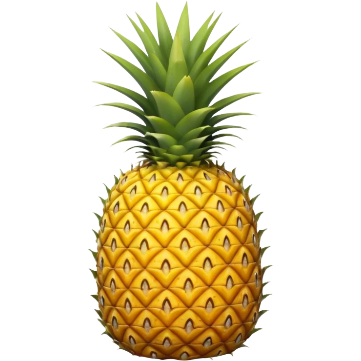 pineapple with the crown down emoji