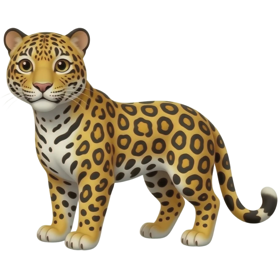 Cartoon jaguar emoji