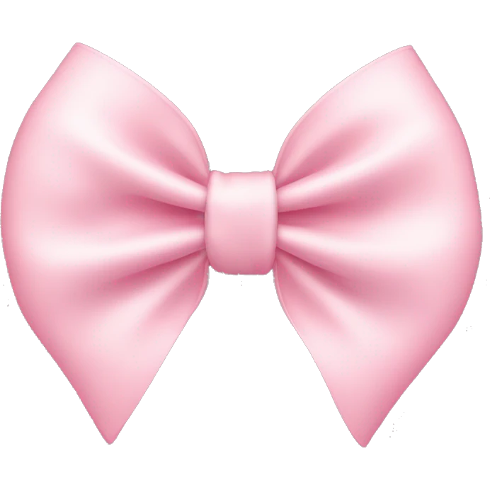 Light pink bow emoji