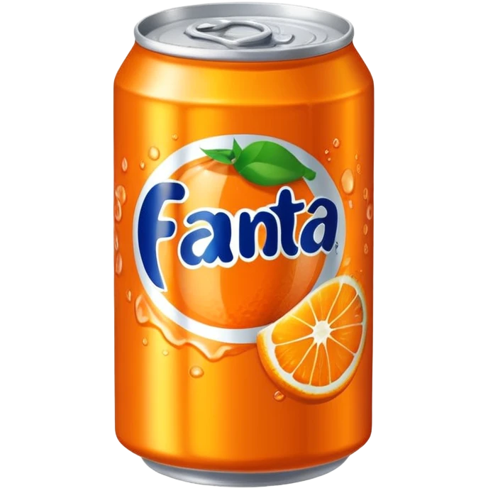 a bright orange Fenta can emoji