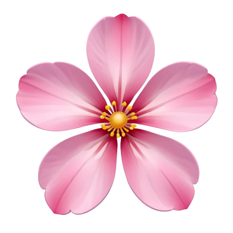 sakura flower with a soft glow emoji