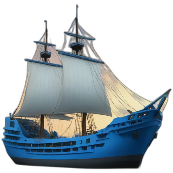 new blue ship emoji