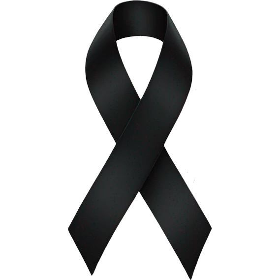 Black ribbon  emoji