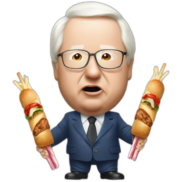 jean marie le pen eat kebab emoji