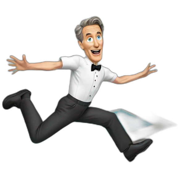 bill nye jumping into a pool emoji