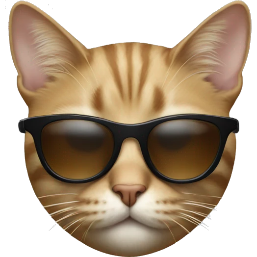 Cat with sunglasses emoji