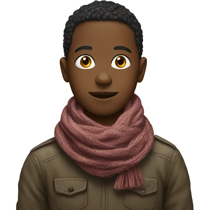 boy in scarf portrait emoji