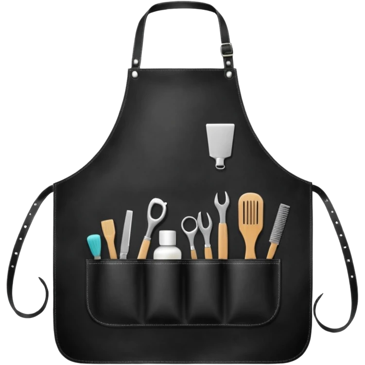 Hairdresser apron, emoji